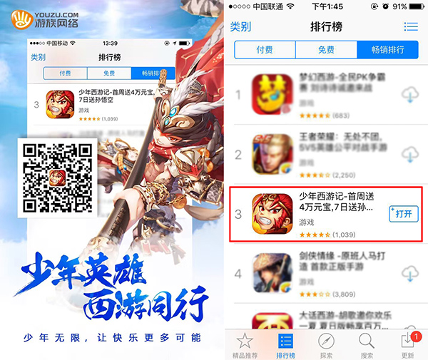 《少年西游记》全平台公测火爆  进入iOS畅销榜前三